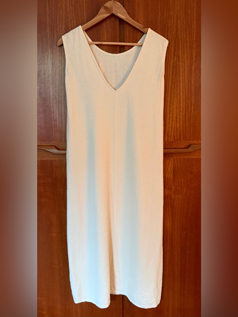 Elizabeth Suzann Ella raw silk slip dress